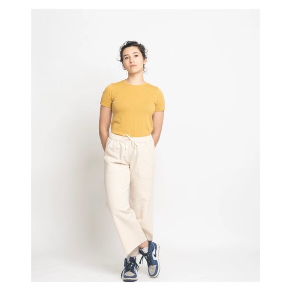 Utility Canvas Beach Pants in Natural - Picture 5 of 6